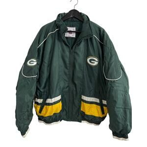 Vintage Green Bay Packers Puffer Jacket Size XL